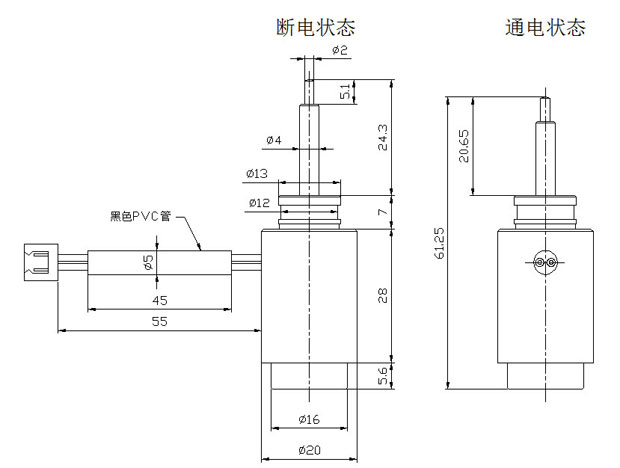 推动式圆管九游·官方版web站入口尺寸图